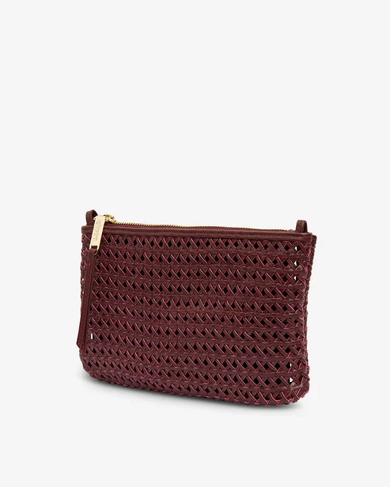 Molly Weave Crossbody | Burgundy Weave