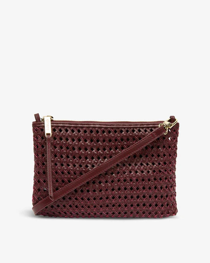 Molly Weave Crossbody | Burgundy Weave