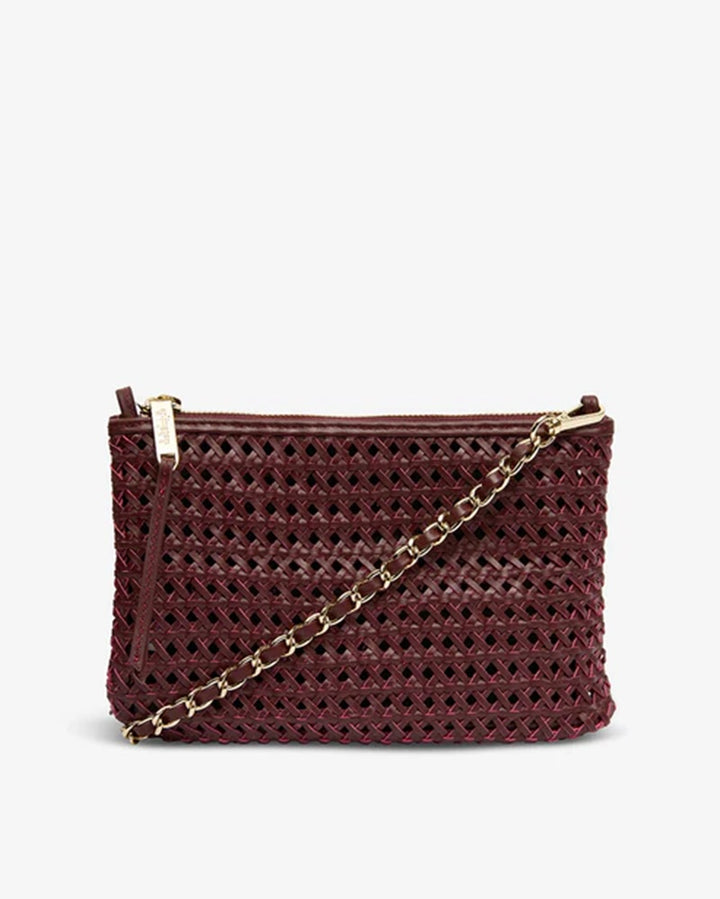 Molly Weave Crossbody | Burgundy Weave