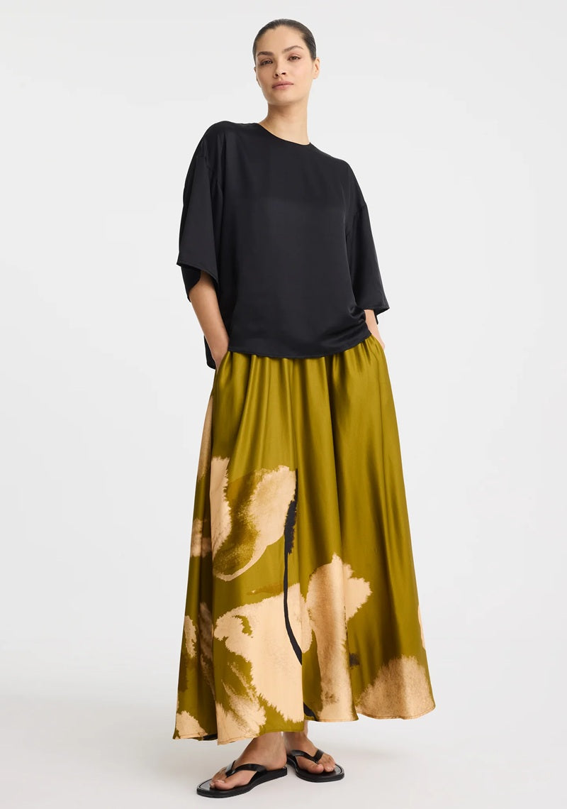 Astra Skirt | Moss Print