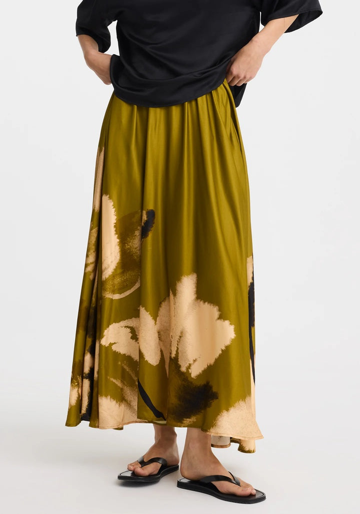Astra Skirt | Moss Print