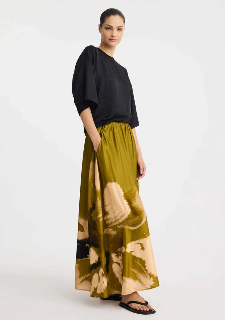 Astra Skirt | Moss Print