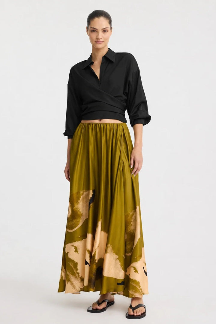 Astra Skirt | Moss Print