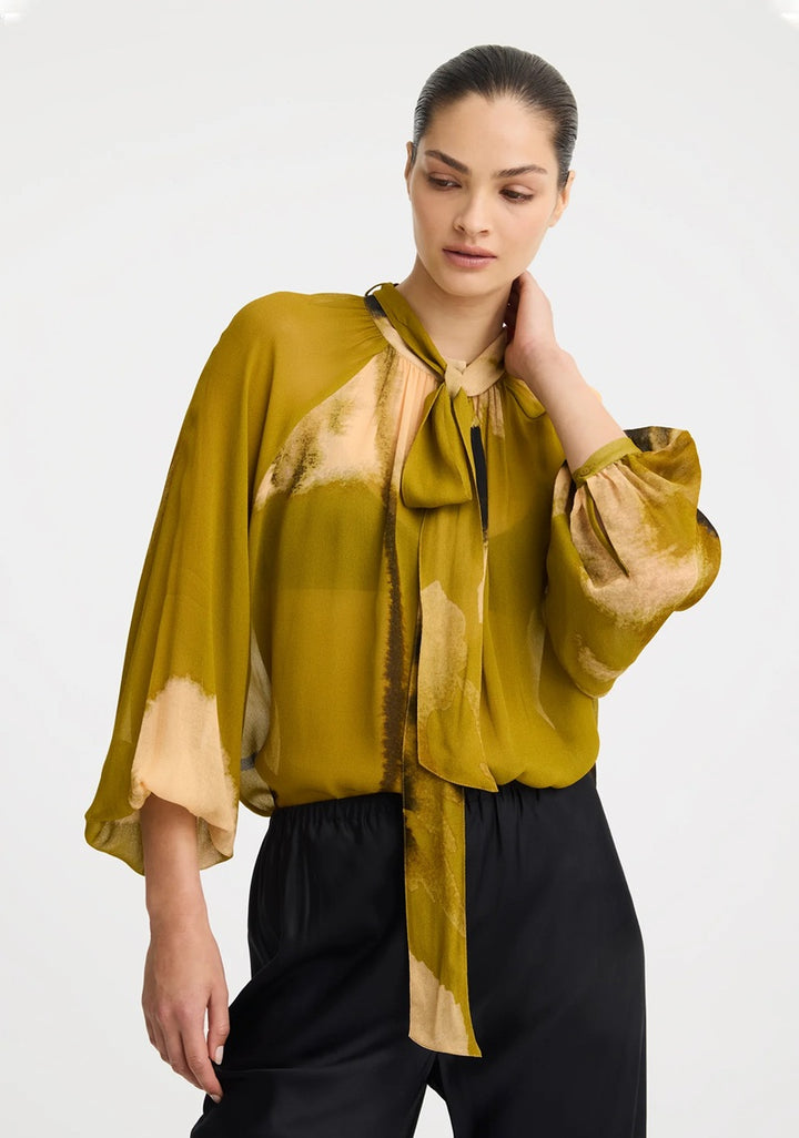 Astra Shirt | Moss Print