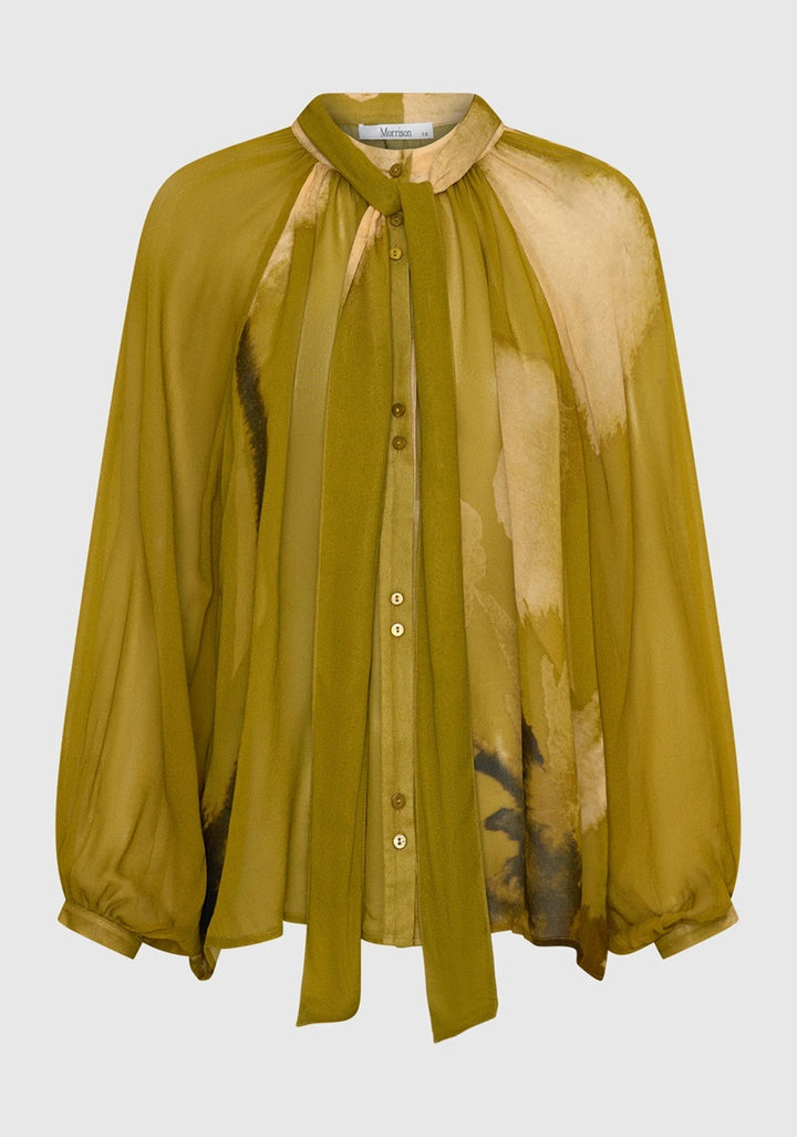 Astra Shirt | Moss Print