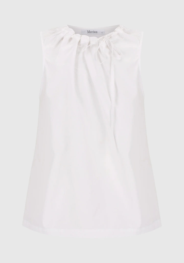 Maddison Tie Top | White