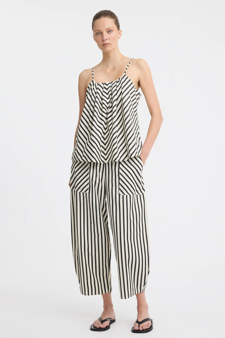 Marina Crop Pant | Stripe