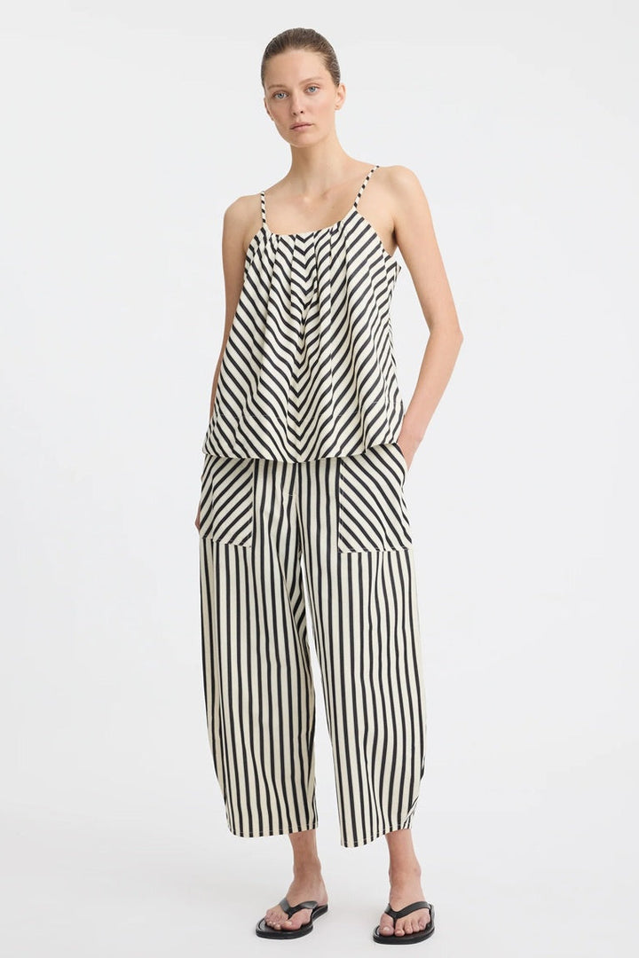 Marina Crop Pant | Stripe