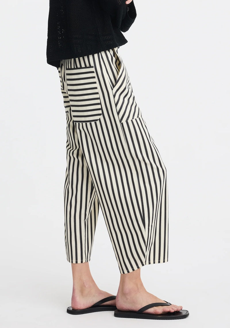 Marina Crop Pant | Stripe