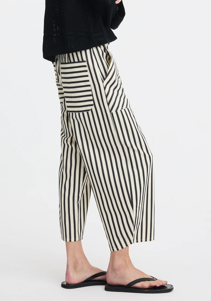 Marina Crop Pant | Stripe
