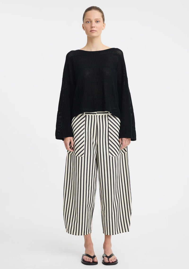 Marina Crop Pant | Stripe