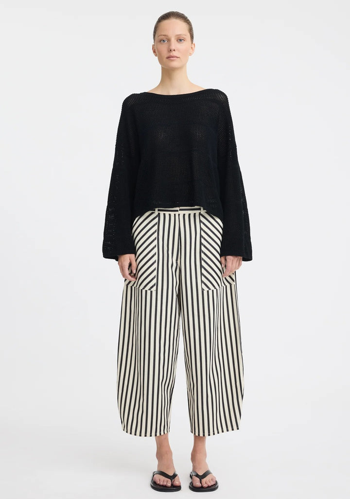 Marina Crop Pant | Stripe