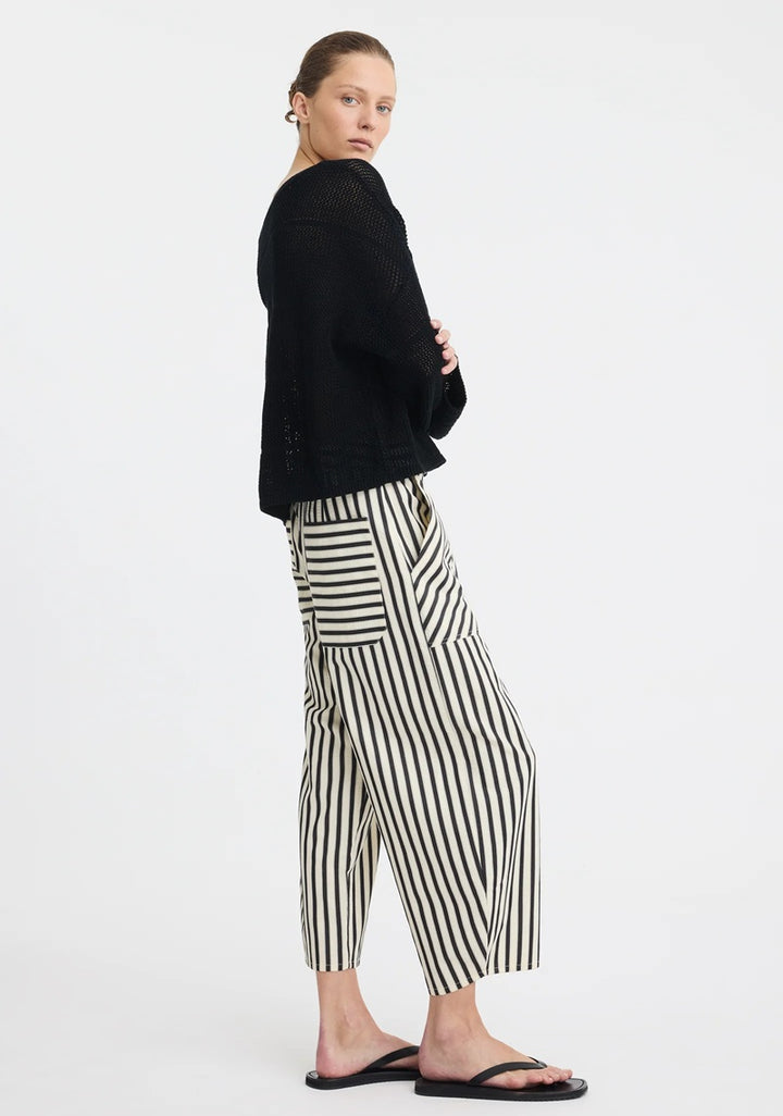Marina Crop Pant | Stripe