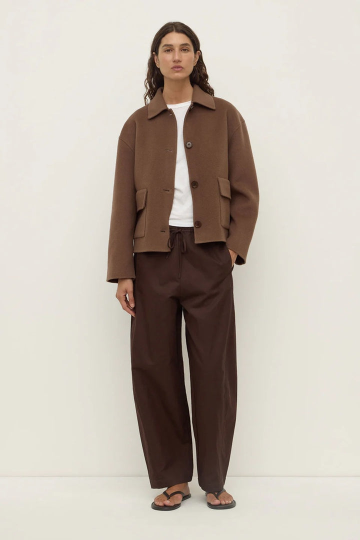 Myra Wool Jacket | Milk Chocolate