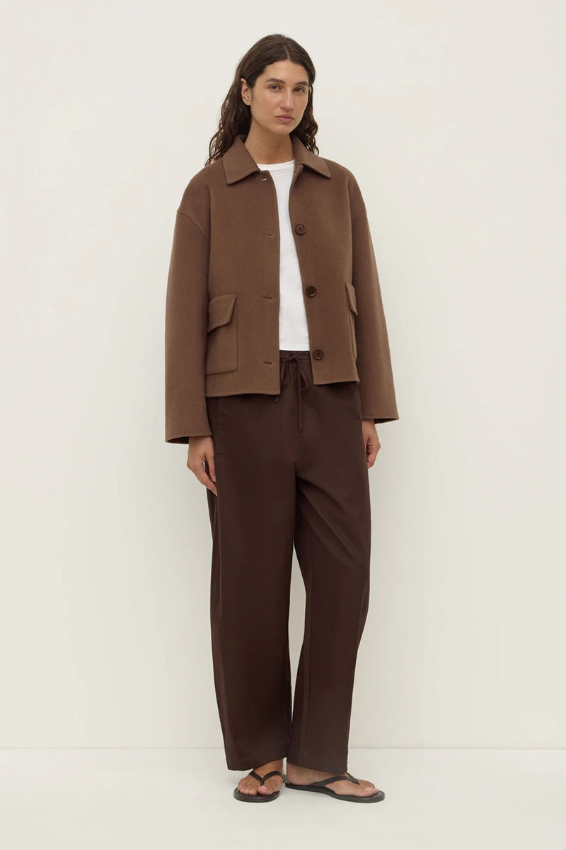 Myra Wool Jacket | Milk Chocolate