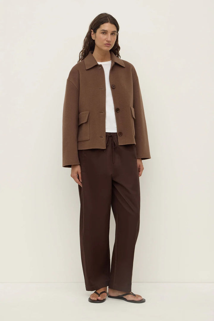 Myra Wool Jacket | Milk Chocolate