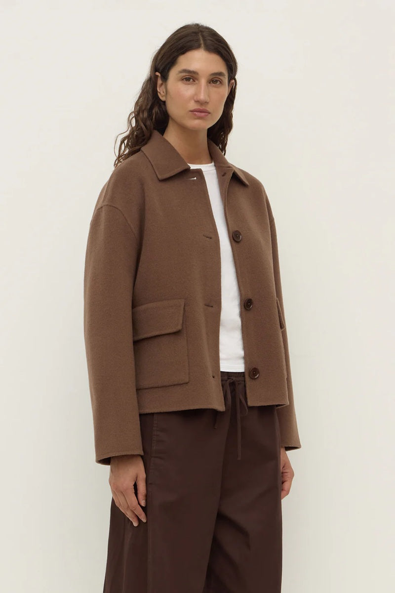 Myra Wool Jacket | Milk Chocolate