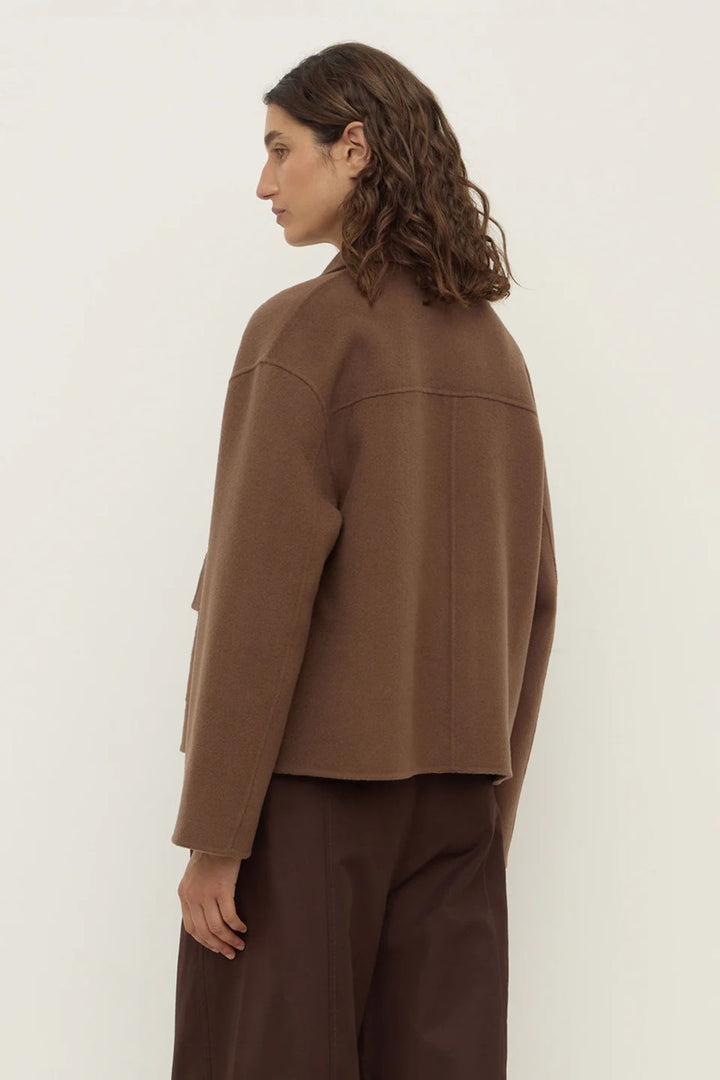 Myra Wool Jacket | Milk Chocolate