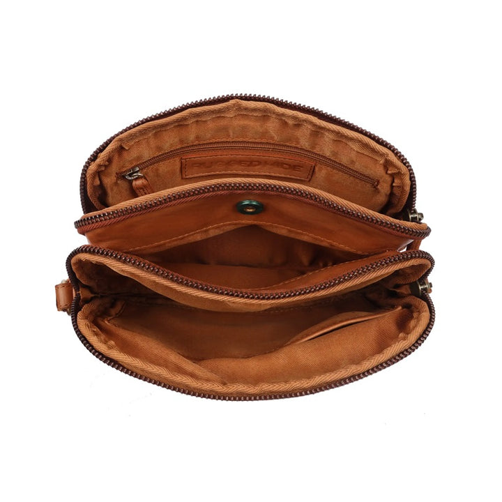 Nancy Woven Cross Body Bag | Tan