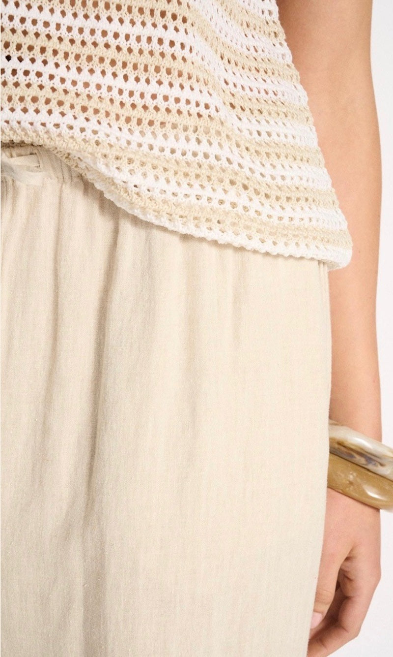 Nina Tank | Natural & White