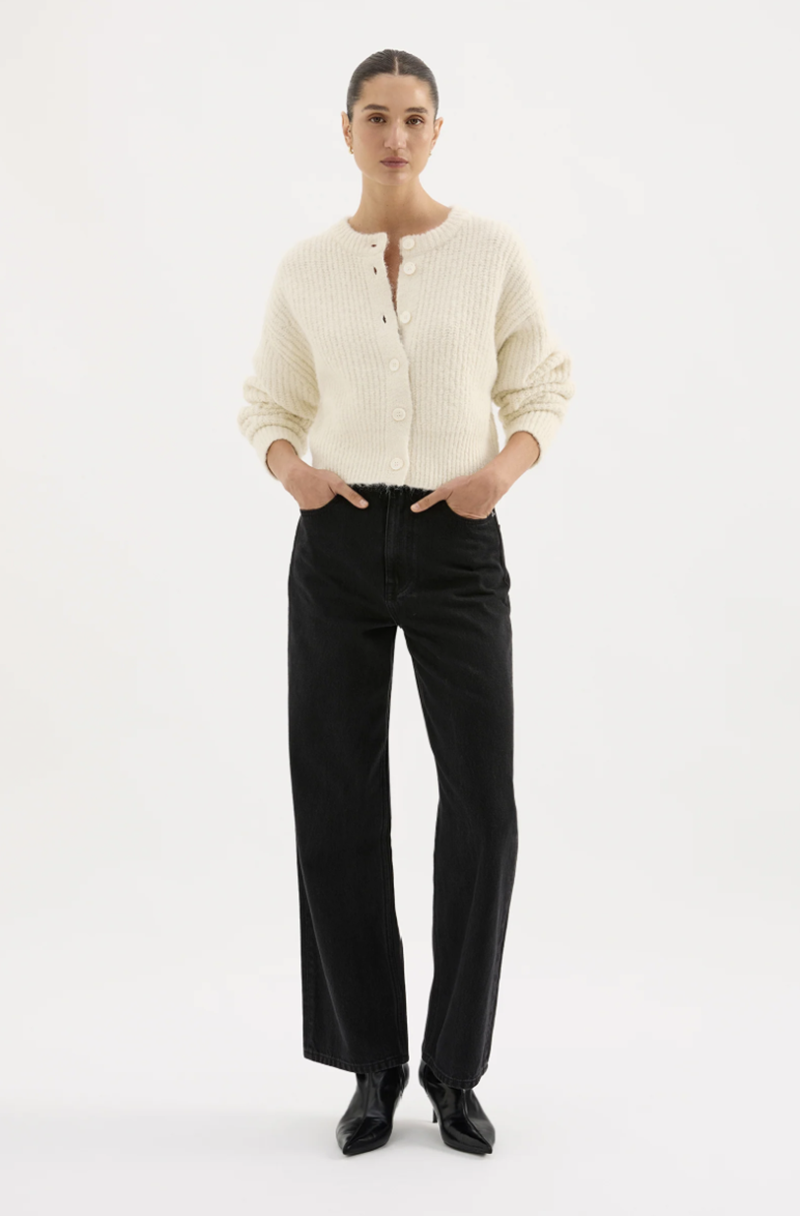 Nixon Cropped Cardigan | Ivory