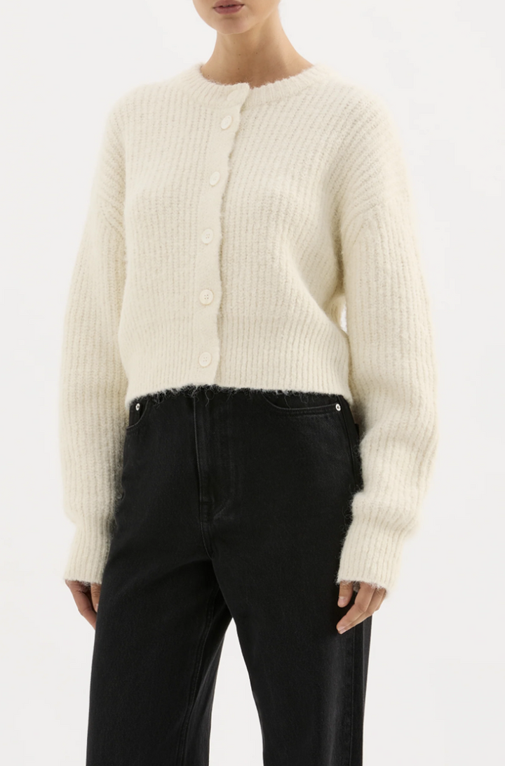 Nixon Cropped Cardigan | Ivory