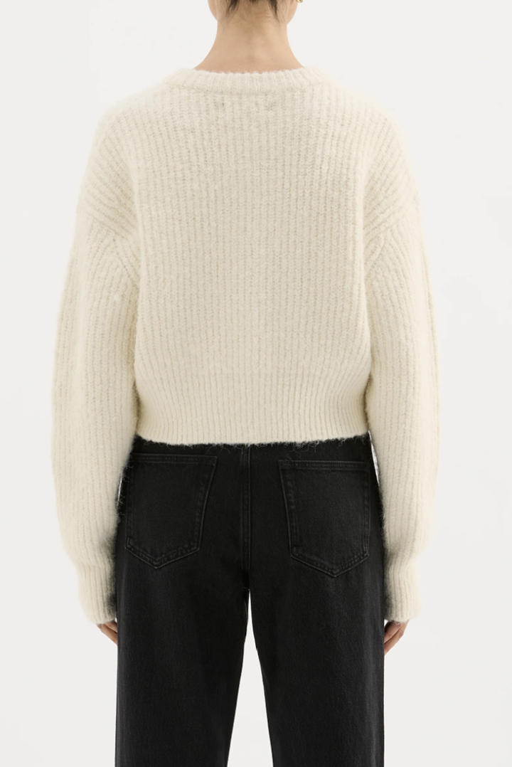 Nixon Cropped Cardigan | Ivory