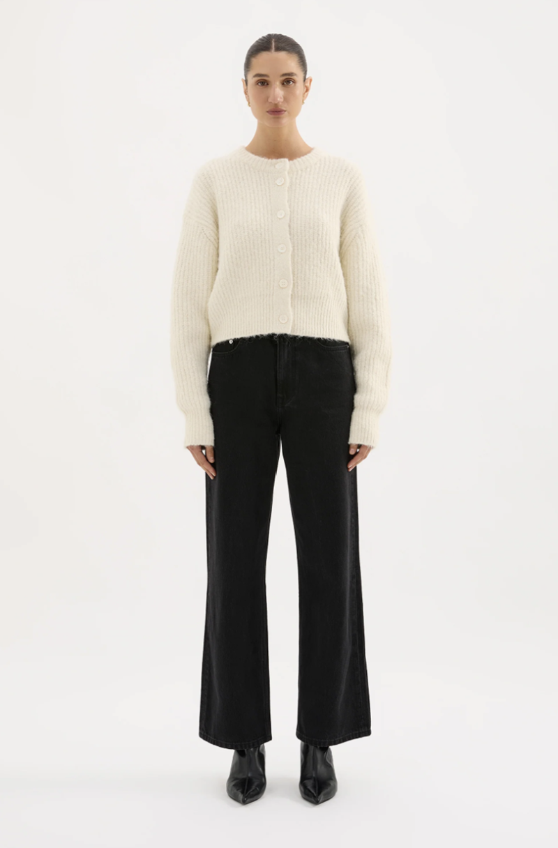 Nixon Cropped Cardigan | Ivory