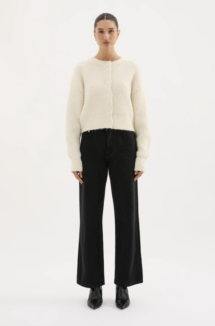 Nixon Cropped Cardigan | Ivory