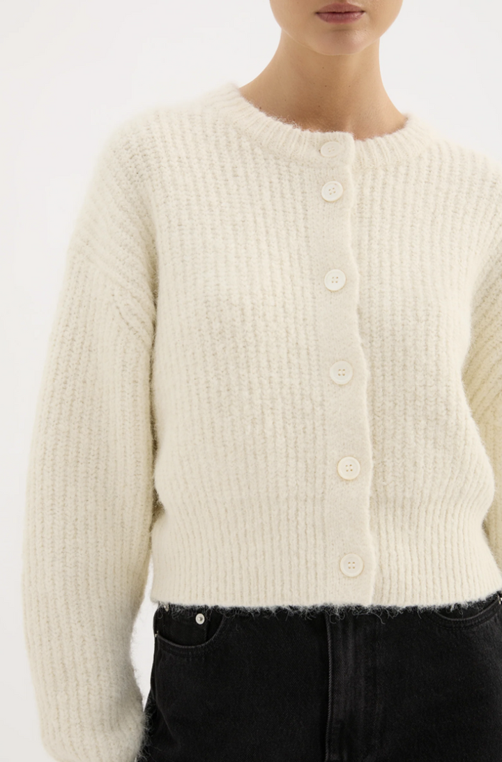 Nixon Cropped Cardigan | Ivory