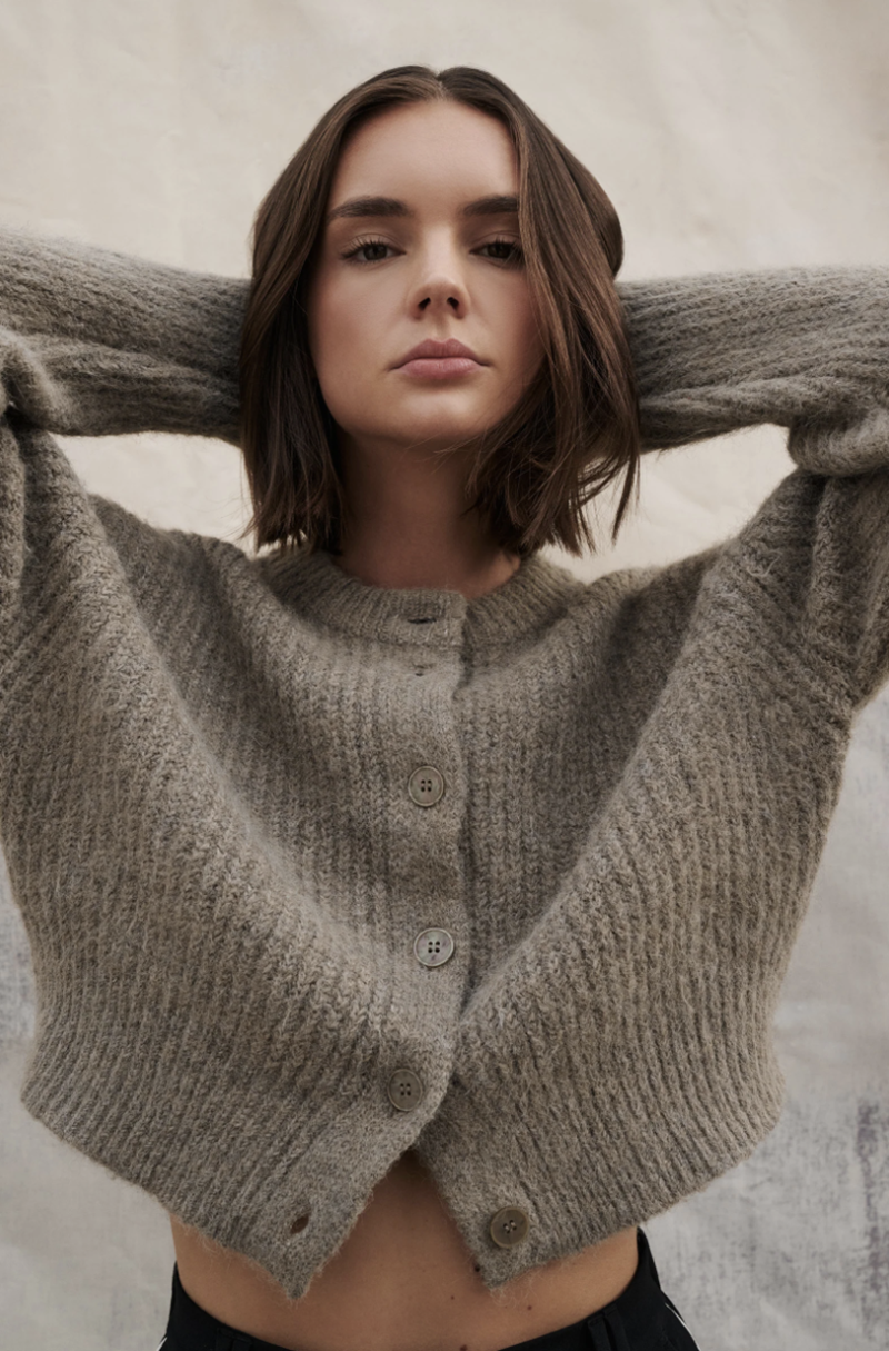 Nixon Cropped Cardigan | Vine