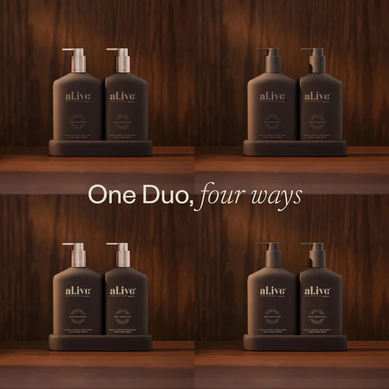 Transformative Wash & Lotion Duo | Vanilla Cream & Tonka