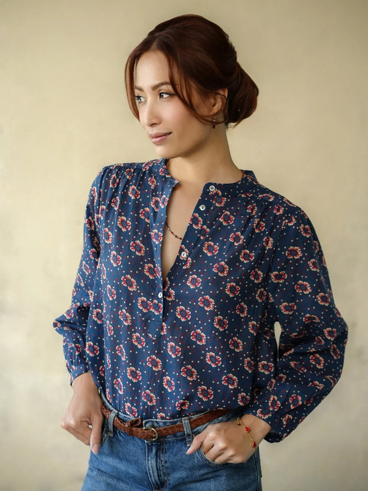 Persian Blouse | Navy