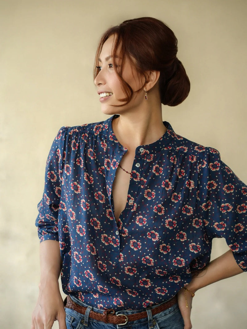 Persian Blouse | Navy