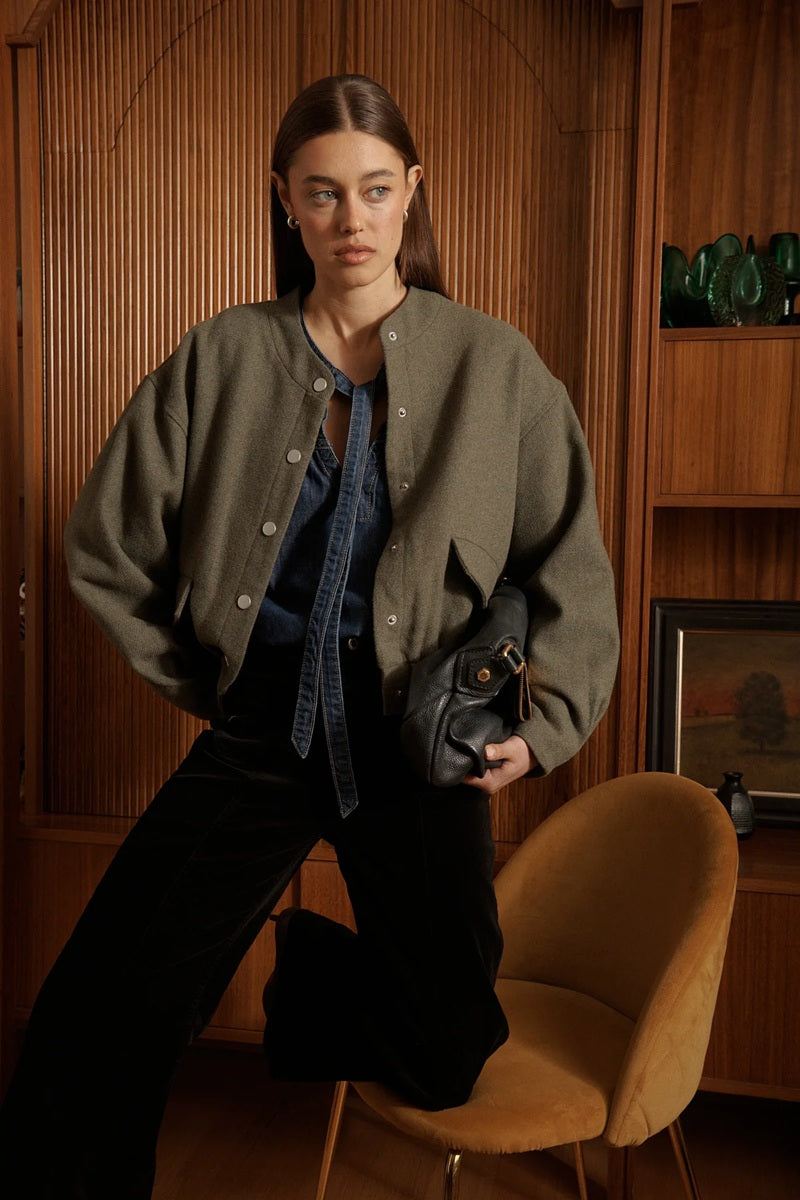 Peyton Bomber | Khaki