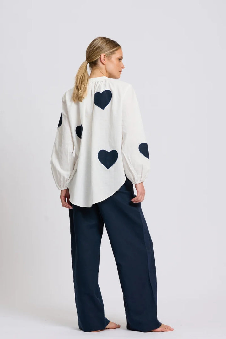 Phoebe High Waisted Pant | Navy