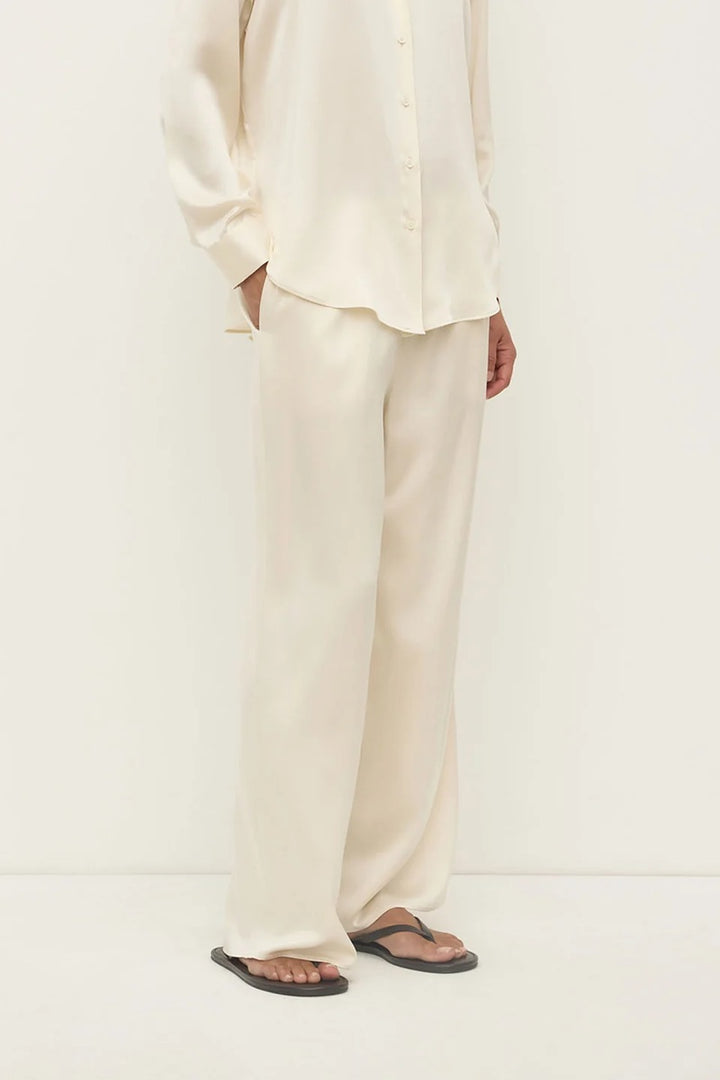 Pippa Silk Pant | Cream