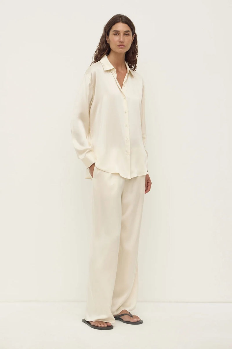 Pippa Silk Pant | Cream