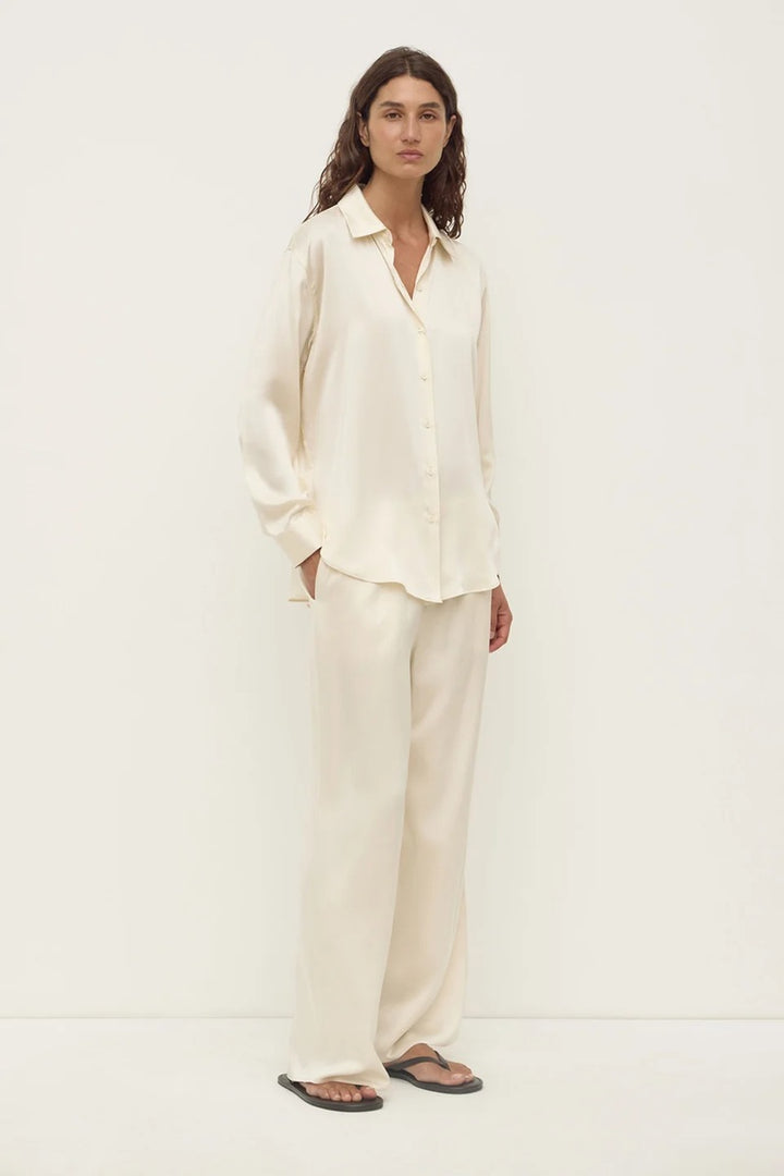 Pippa Silk Pant | Cream