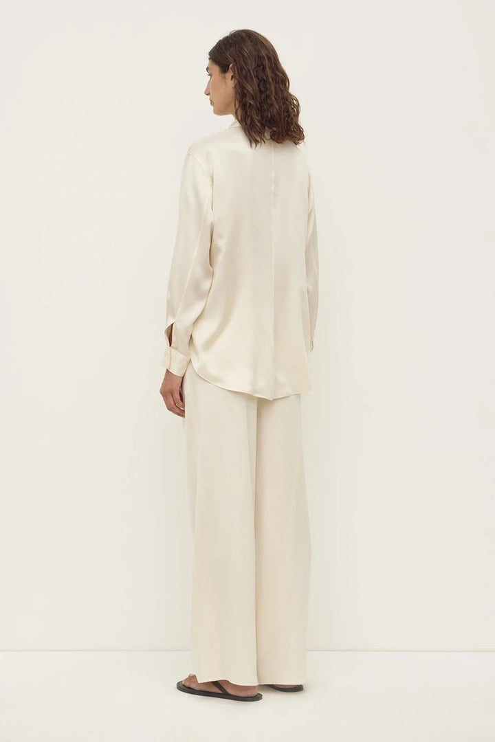 Pippa Silk Pant | Cream