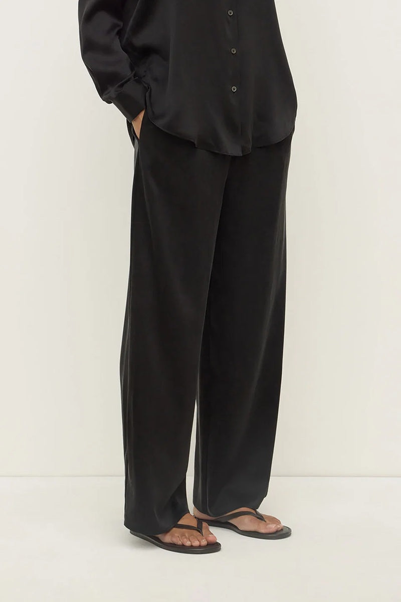 Pippa Silk Pant | Black