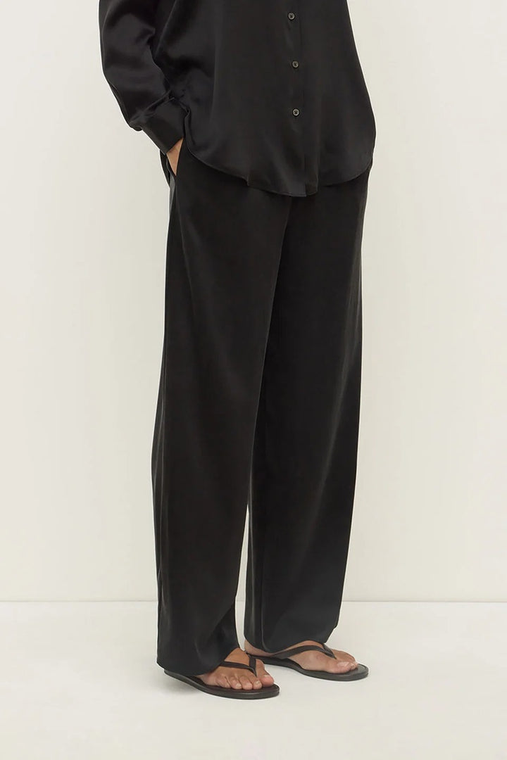 Pippa Silk Pant | Black