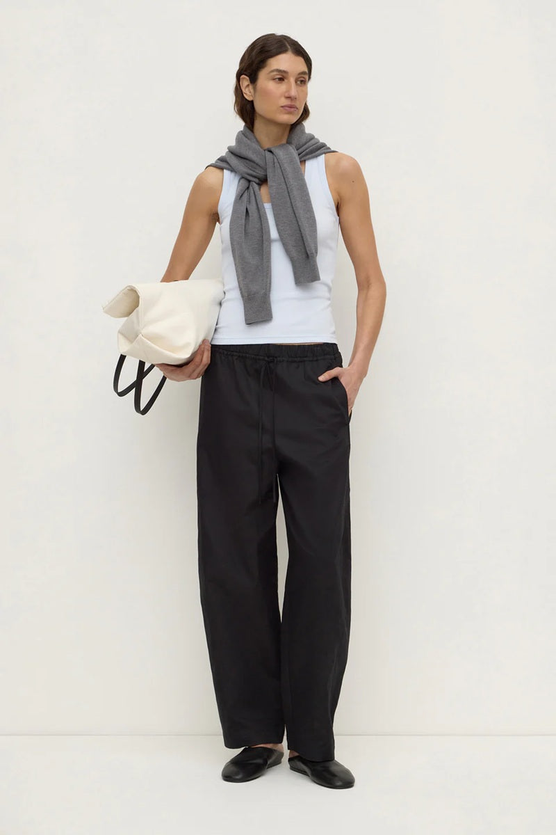 Robyn Scoop Neck Rib Tank | Powder Blue
