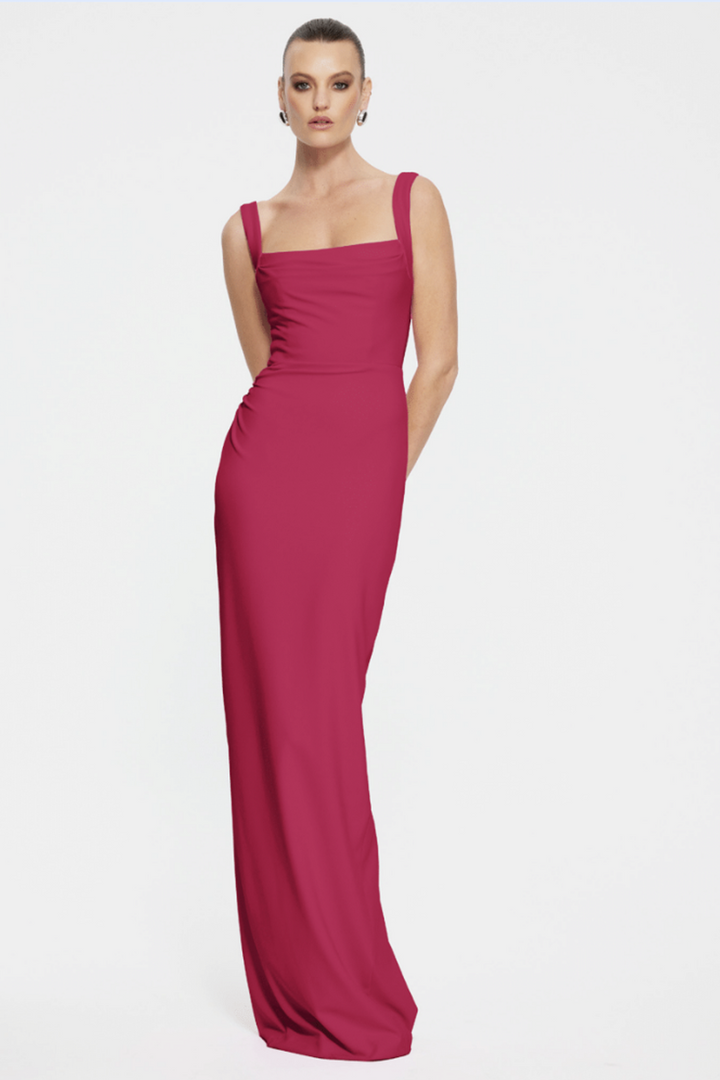 Marbella Gown | Raspberry