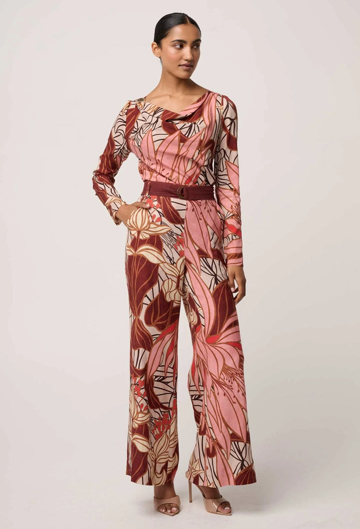 Serene Gold Detail Cupro Viscose Stretch Top | Cathedral Botanic