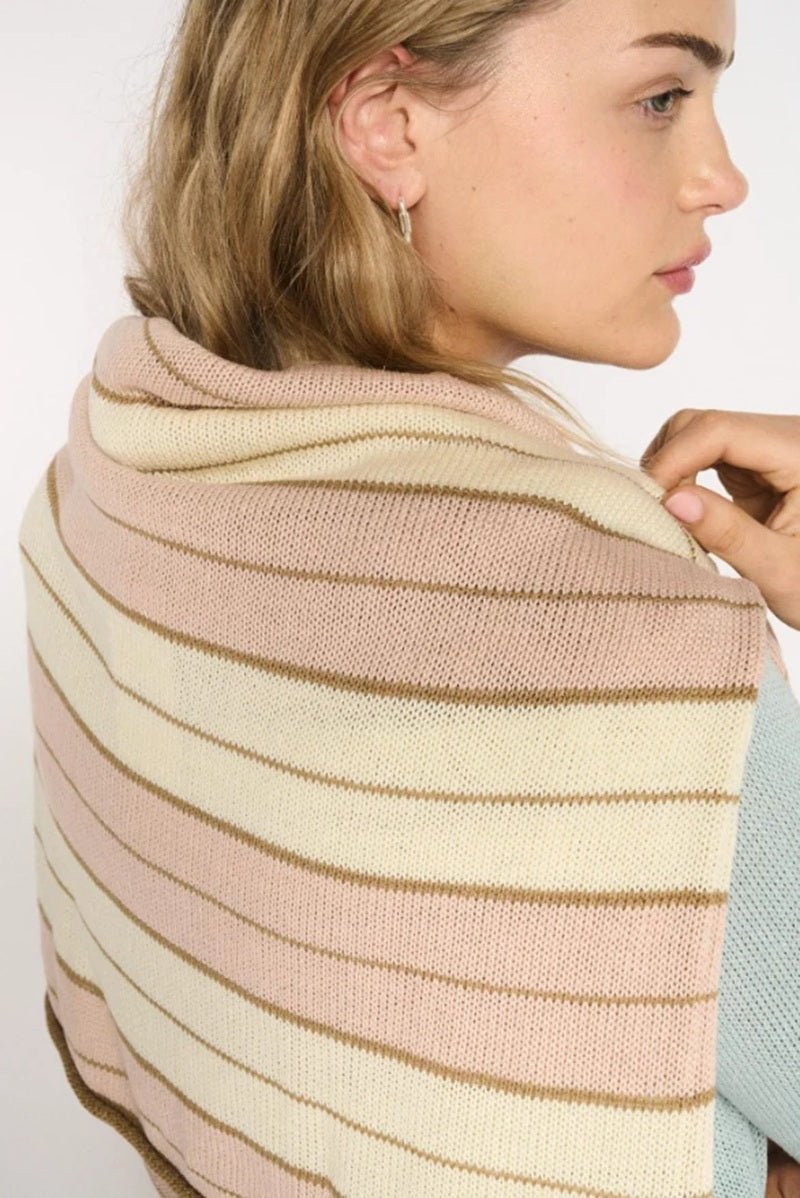Solene Stripe Knit | Dusty Pink