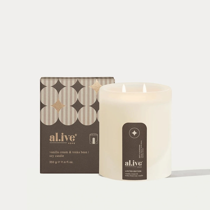 Soy Candle| Vanilla Cream & Tonka Bean