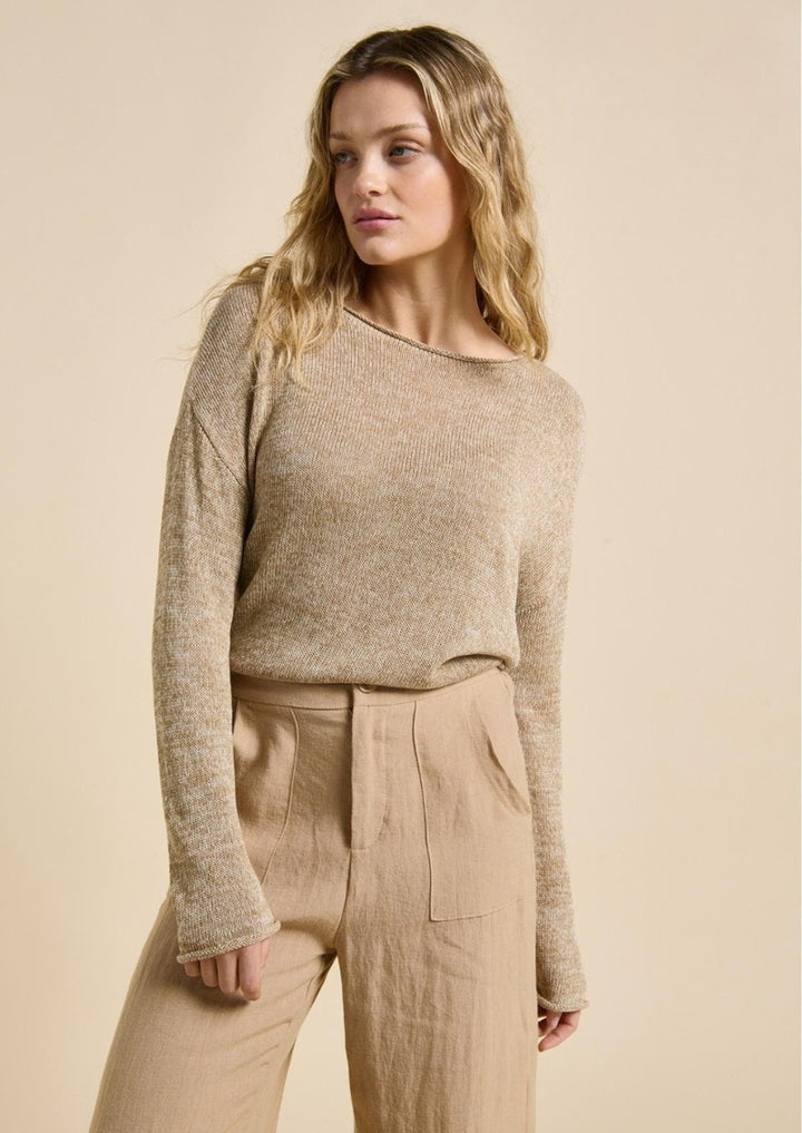 Melange Spring Knit | Taupe