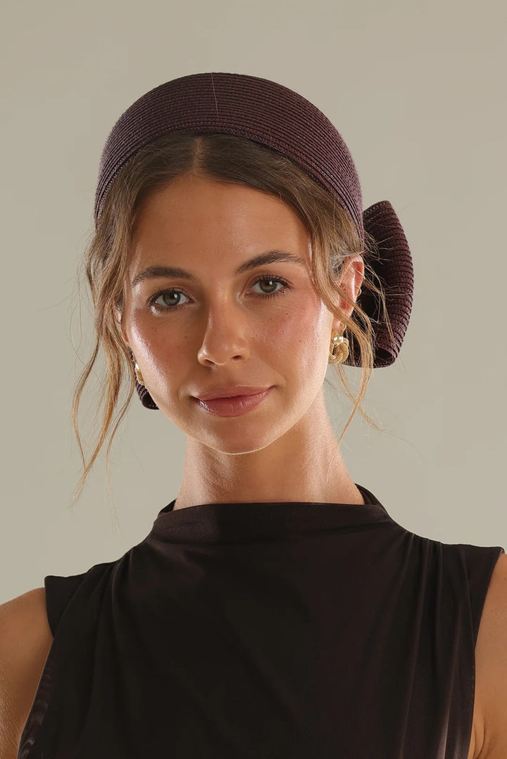 Tara Racewear Pillbox Hat | Dark Cherry