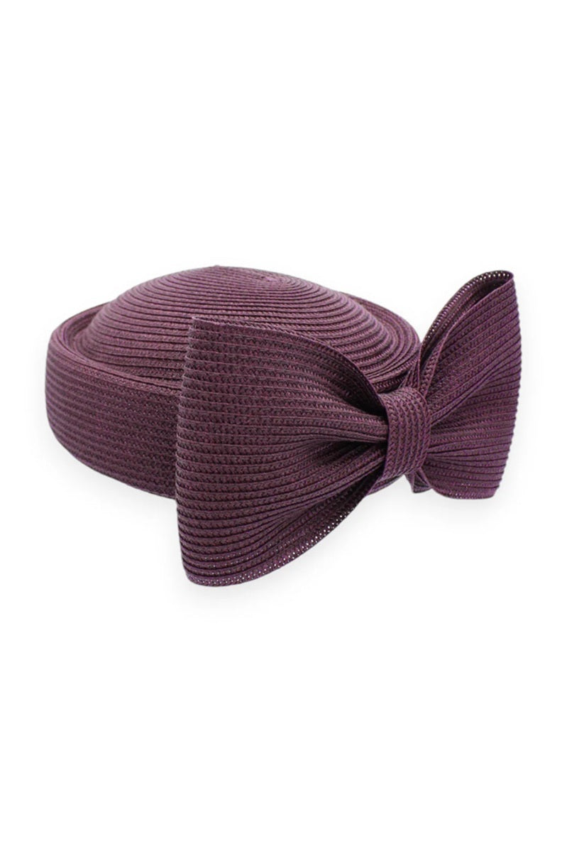 Tara Racewear Pillbox Hat | Dark Cherry